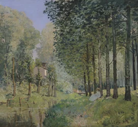 El descanso junto al arroyo. Borde del bosque, 1872